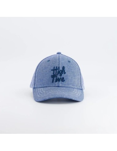 Casquette High Five denim bleu