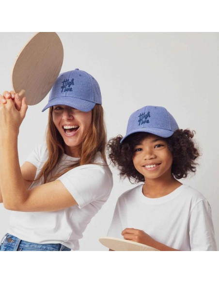 Casquette High Five denim bleu