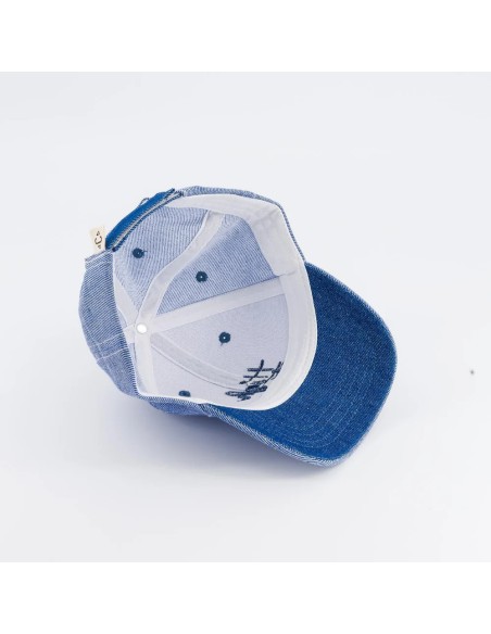 Casquette High Five denim bleu