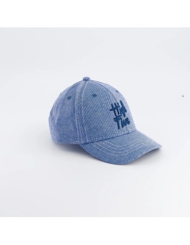 Casquette High Five denim bleu