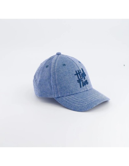 Casquette High Five denim bleu