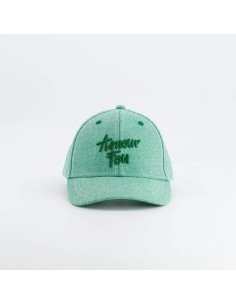 Casquette Amour Fou denim vert