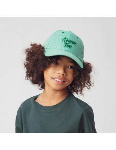 Casquette Amour Fou denim vert