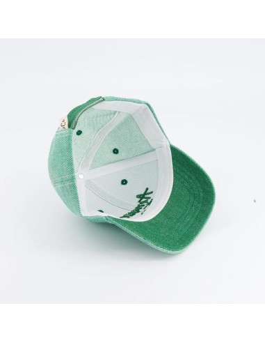 Casquette Amour Fou denim vert
