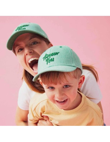 Casquette Amour Fou denim vert