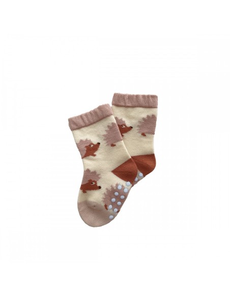 CHAUSSETTES ANTIDÉRAPANTES 6-12 MOIS LES HÉRISSONS