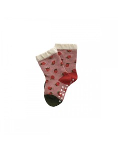 CHAUSSETTES ANTIDÉRAPANTES 6-12 MOIS LES FRAISES