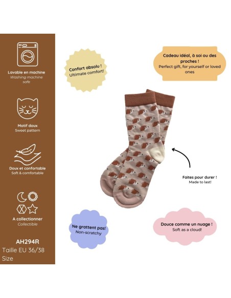 CHAUSSETTES 36/38 LES HÉRISSONS