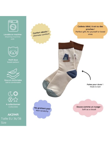 CHAUSSETTES 36/38 LES CHATS MARINS