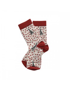 CHAUSSETTES 36/38 "PICTO - COEURS"