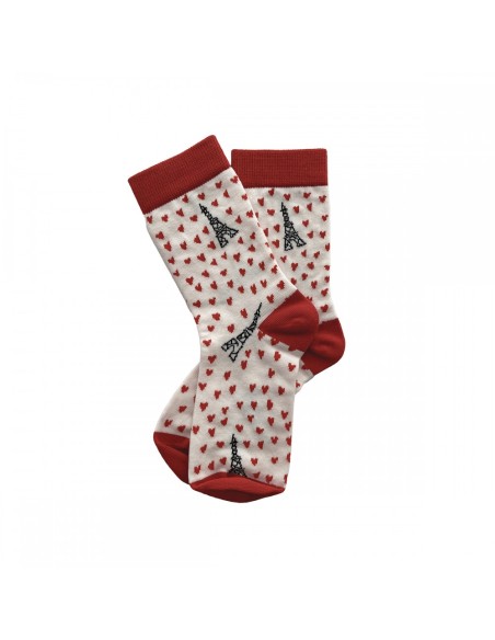 CHAUSSETTES 36/38 "PICTO - COEURS"