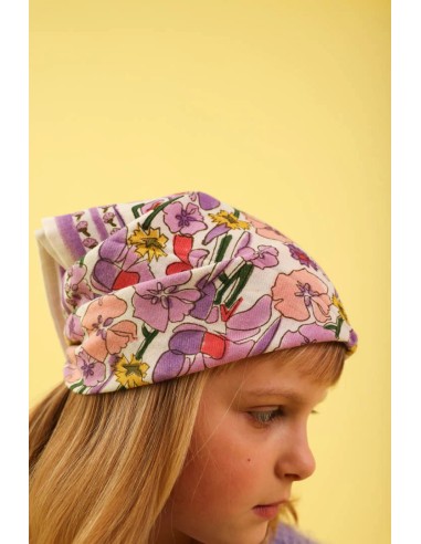 Foulard Bébé Enfant Floral lilas