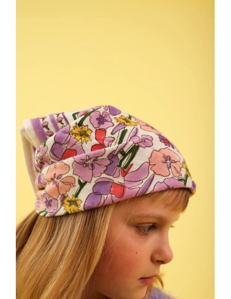 Foulard Bébé Enfant Floral lilas