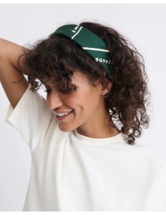 Le bandana Je pense à toi - vert 2