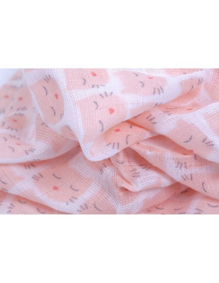 lange chats rose 70 x 70 cm