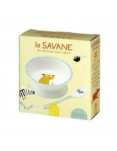 BOL VENTOUSE AVEC CUILLÈRE LA SAVANE 2